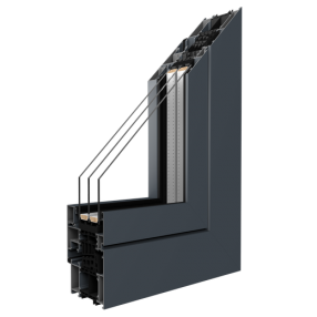 Aluminiumfenster 100 x 100 cm